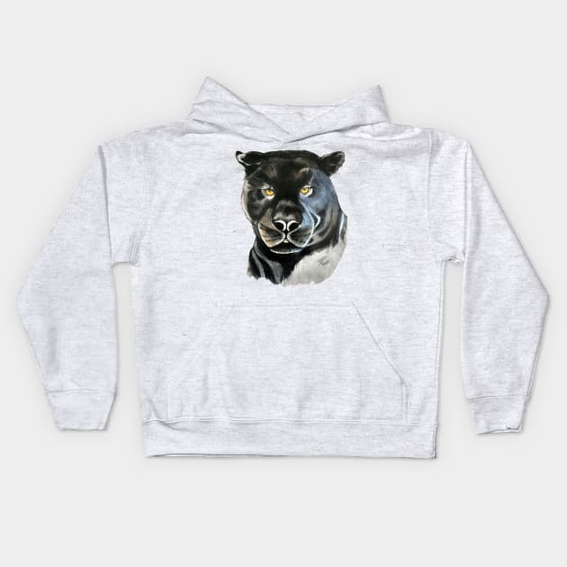 Black panther Kids Hoodie by Frezmade